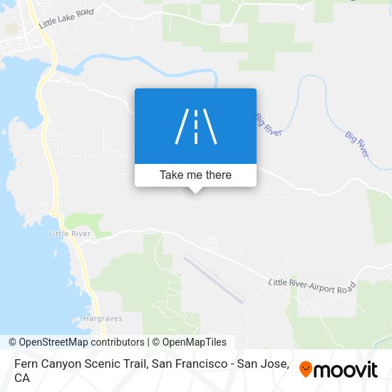 Fern Canyon Scenic Trail map