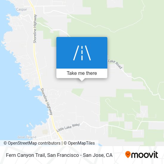 Fern Canyon Trail map