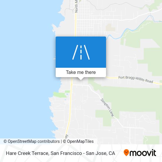 Hare Creek Terrace map