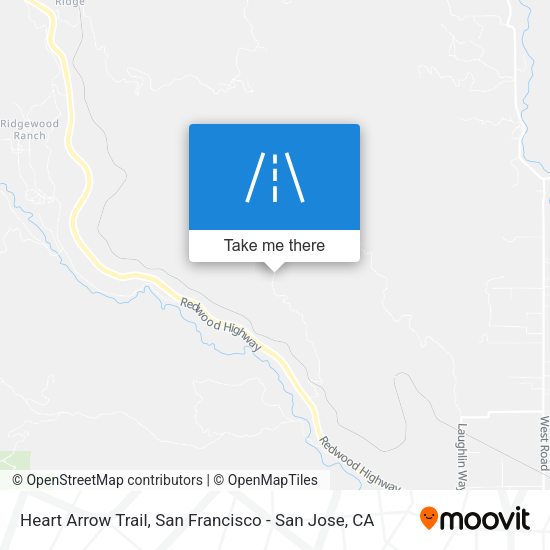 Heart Arrow Trail map