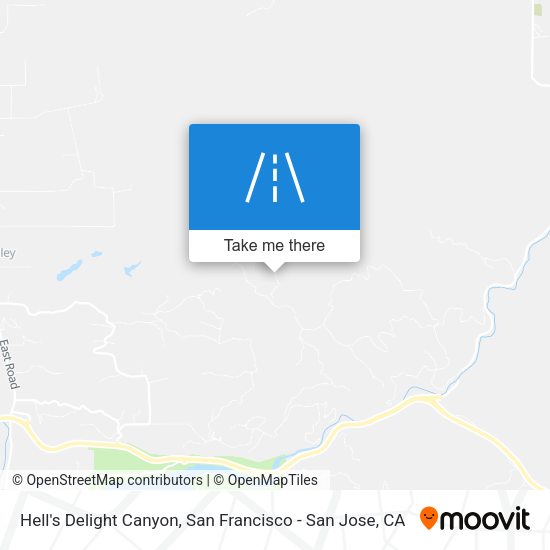 Hell's Delight Canyon map