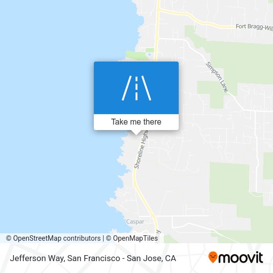 Jefferson Way map