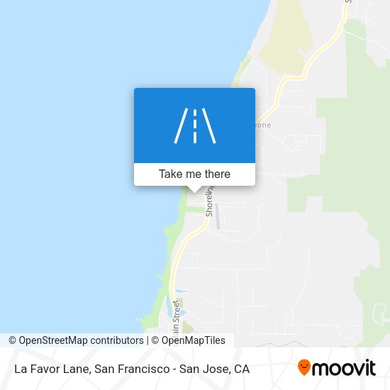 Mapa de La Favor Lane