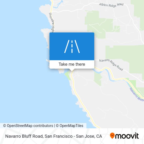 Navarro Bluff Road map