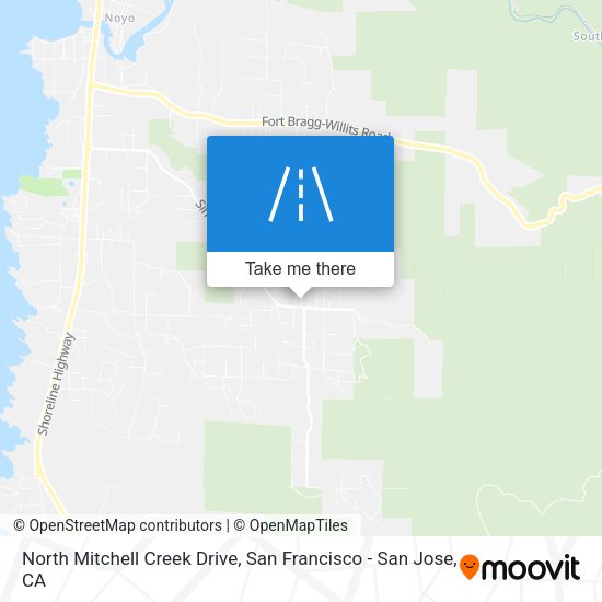 North Mitchell Creek Drive map