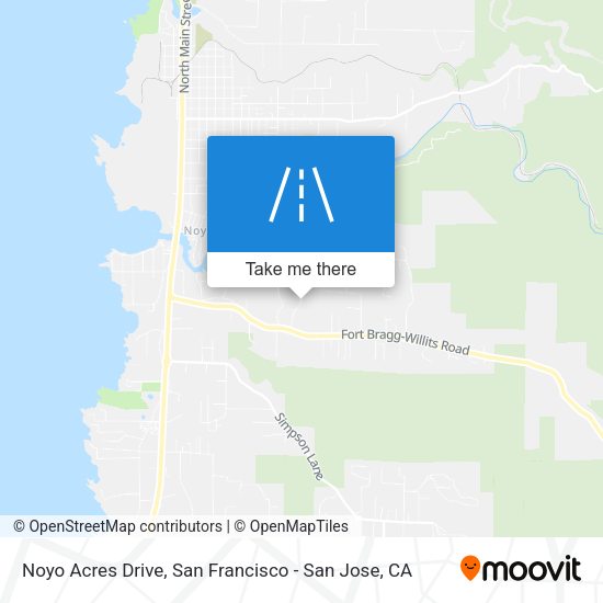 Noyo Acres Drive map