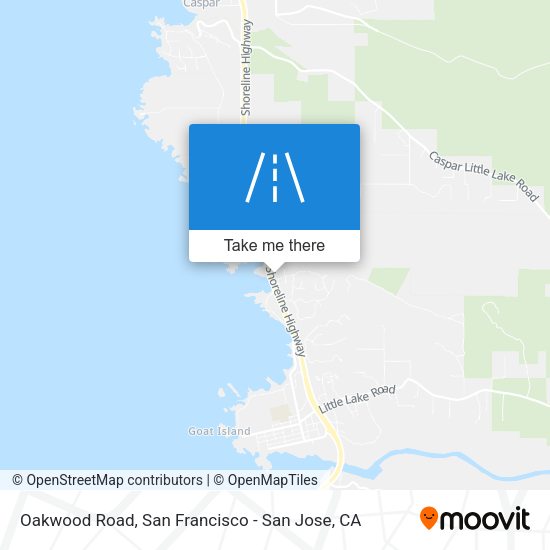 Mapa de Oakwood Road