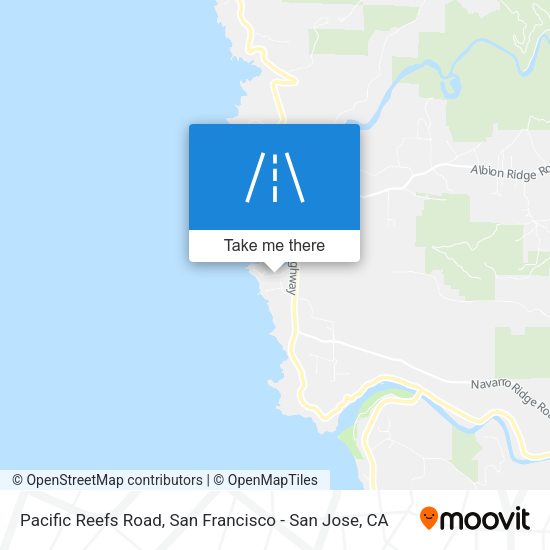 Mapa de Pacific Reefs Road