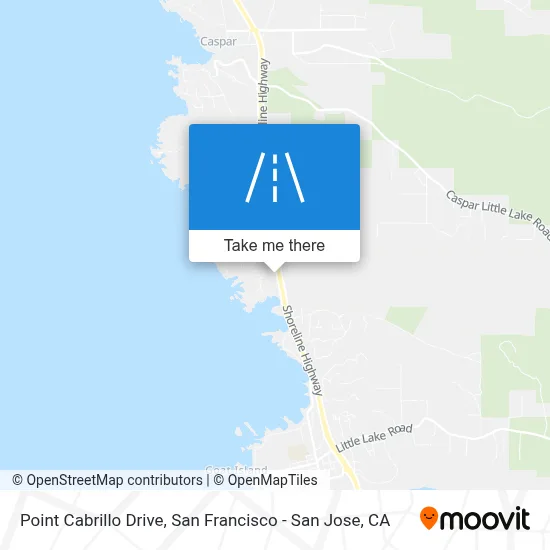 Point Cabrillo Drive map