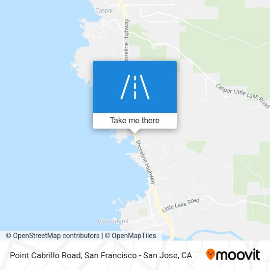 Mapa de Point Cabrillo Road