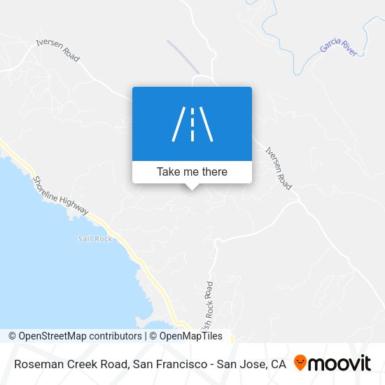 Mapa de Roseman Creek Road
