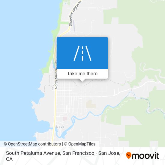 Mapa de South Petaluma Avenue