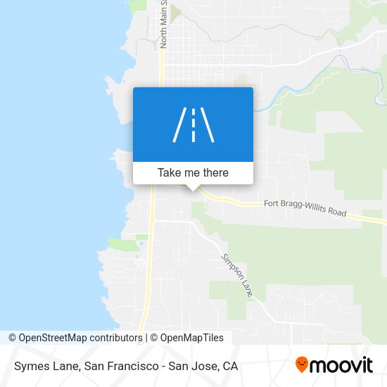 Mapa de Symes Lane