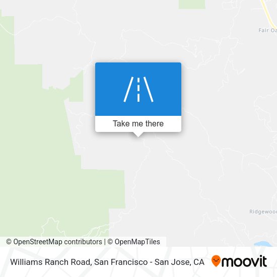 Mapa de Williams Ranch Road