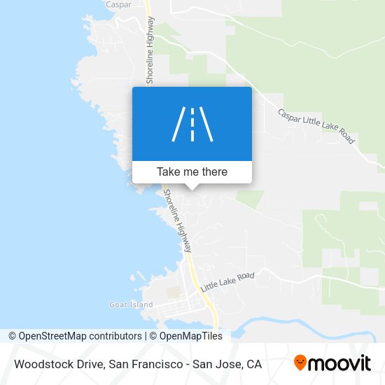 Woodstock Drive map