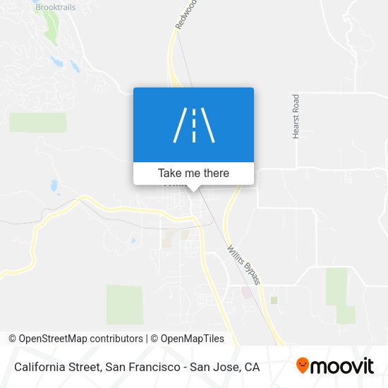 Mapa de California Street