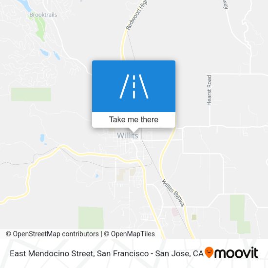 East Mendocino Street map