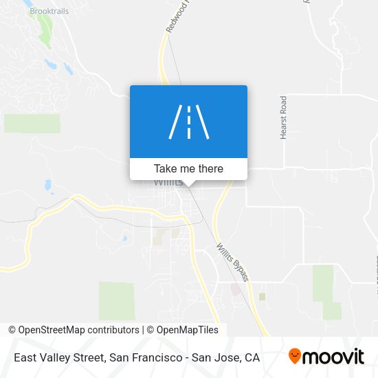 East Valley Street map