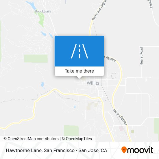 Mapa de Hawthorne Lane