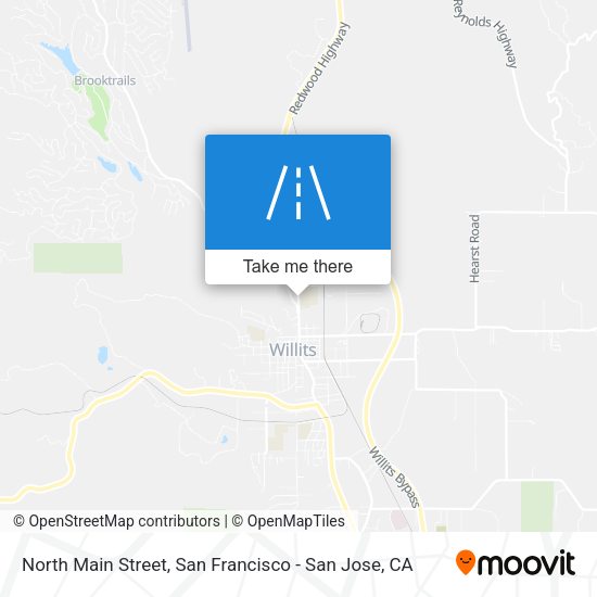 North Main Street map