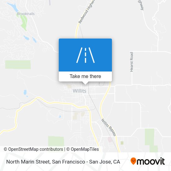 North Marin Street map