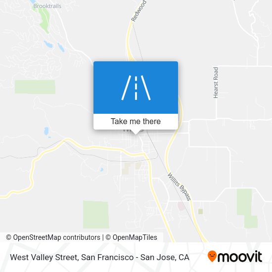West Valley Street map