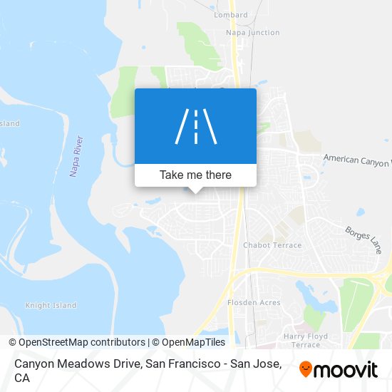 Canyon Meadows Drive map