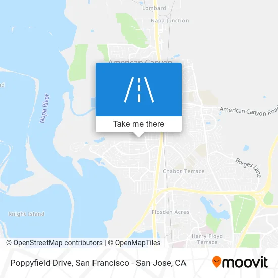 Poppyfield Drive map