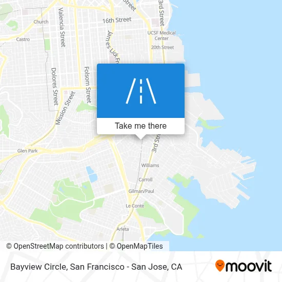 Bayview Circle map