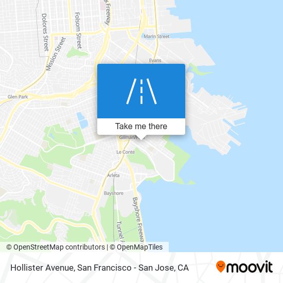 Mapa de Hollister Avenue