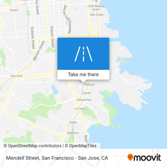 Mendell Street map