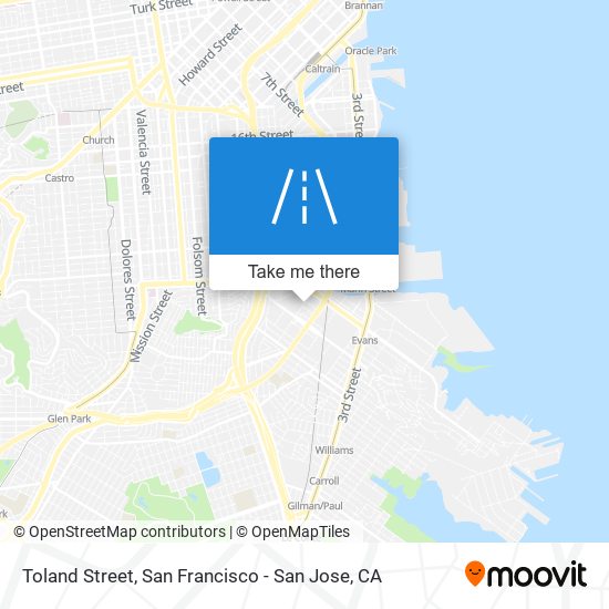 Toland Street map