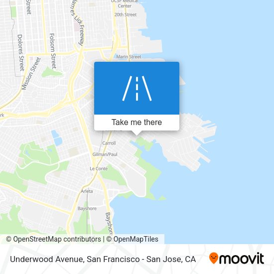 Underwood Avenue map