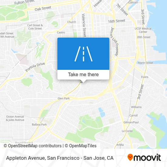 Appleton Avenue map