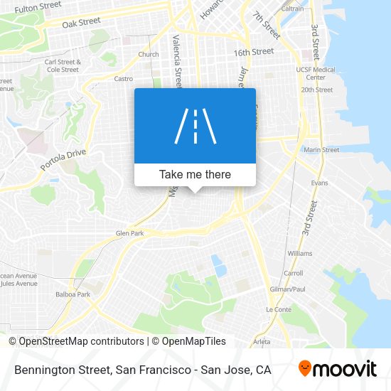 Mapa de Bennington Street