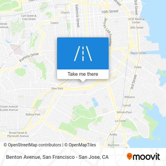 Benton Avenue map