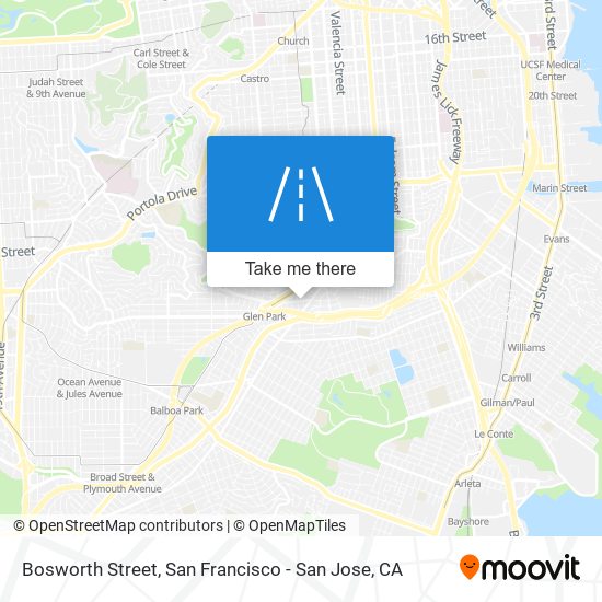 Bosworth Street map