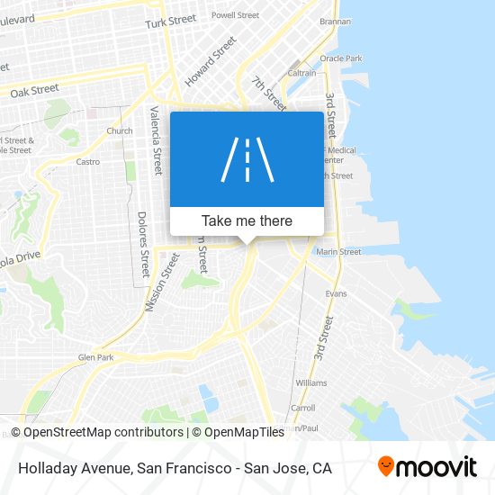 Holladay Avenue map