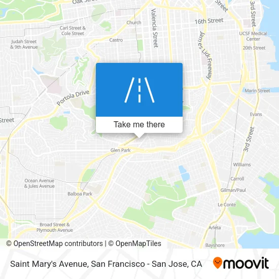 Saint Mary's Avenue map