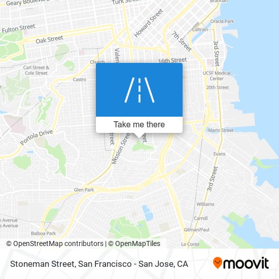 Stoneman Street map