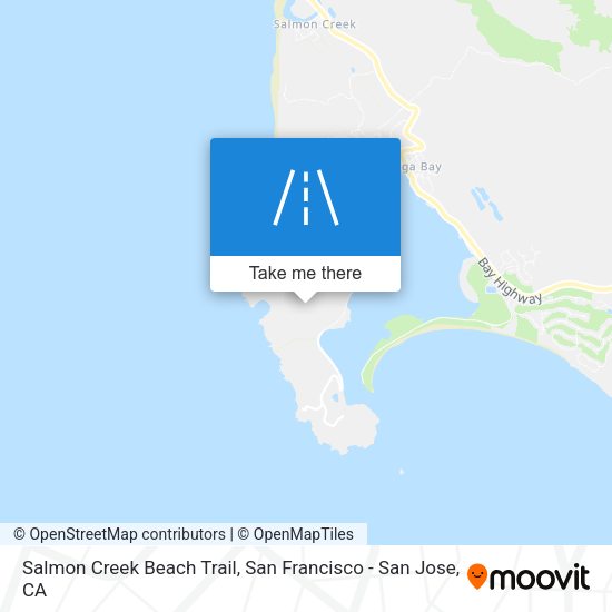 Salmon Creek Beach Trail map