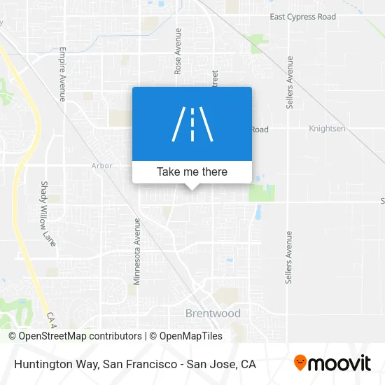 Mapa de Huntington Way