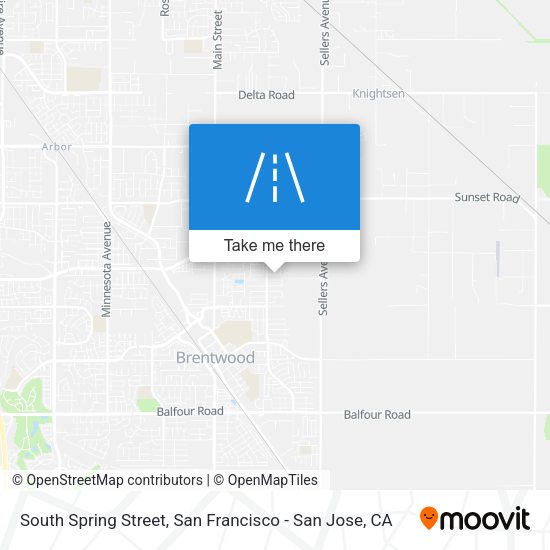 South Spring Street map
