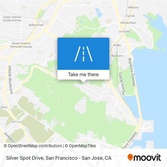 Silver Spot Drive map