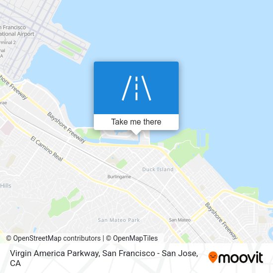 Virgin America Parkway map