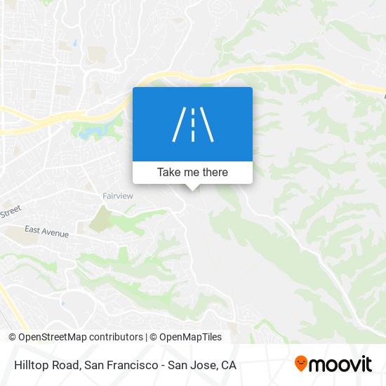 Mapa de Hilltop Road
