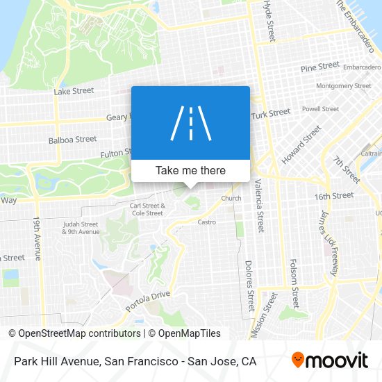 Park Hill Avenue map
