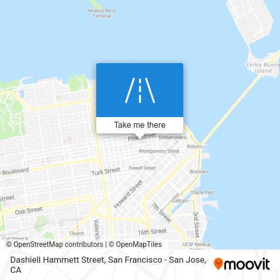Mapa de Dashiell Hammett Street