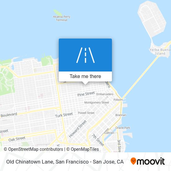 Old Chinatown Lane map