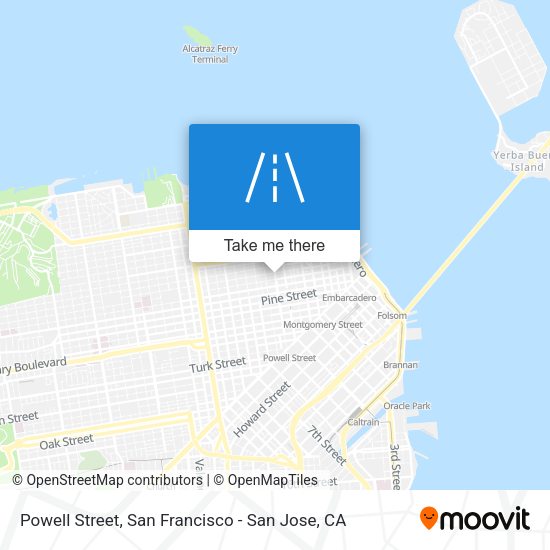 Mapa de Powell Street
